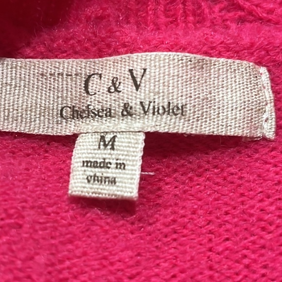 CHELSEA & VIOLET KNIT DRESS PINK WOMEN SIZE M. - Picture 6 of 8